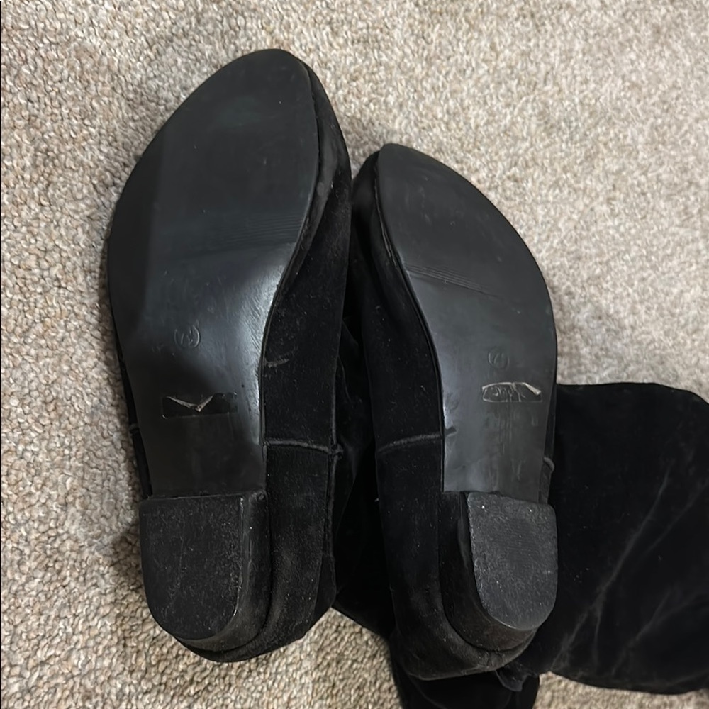 Breckelles Black Tall Pirate Style Two-Way Boots - Picture 7 of 8